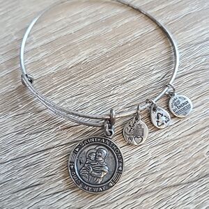 Alex & Ani + Energy technology St. Anthony Guide My Way Charm Bracelet VTG 2012